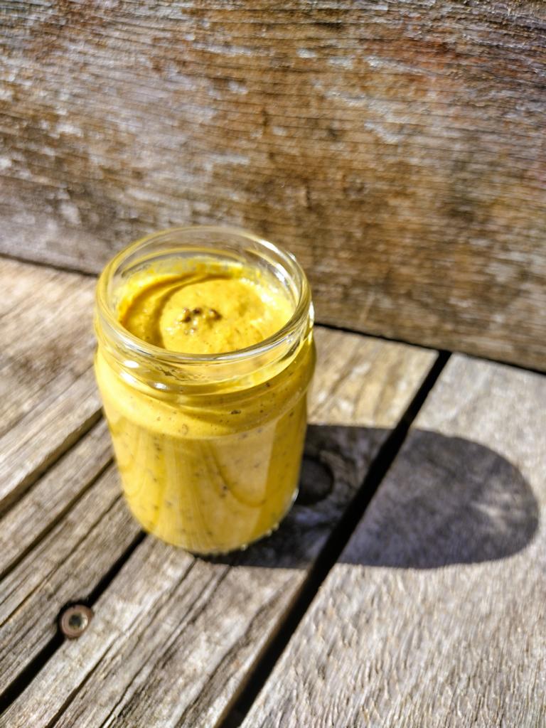 Honigsenf - 140 ml 3 Honigsenf im Glas mit offenem deckel